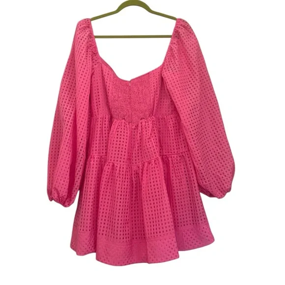 NWT Petal & Pup AUGUSTA LONG SLEEVE MINI DRESS - MAGENTA Size XL - Picture 5 of 16